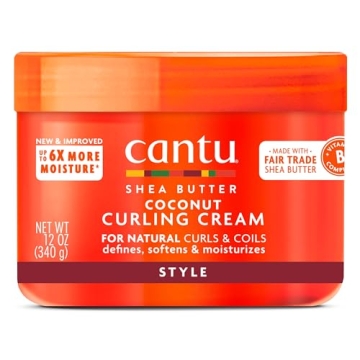Cantu Coconut Curling Cream for Natural Hair, 12oz
