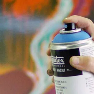 Liquitex Fluorescent Blue Spray Paint - 12oz High Quality