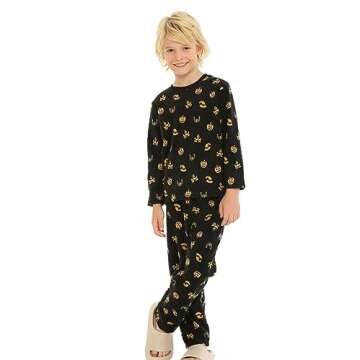 Mud Kingdom Toddler Boys Pumpkin Pajamas Set Polar Fleece Long Sleeve Casual Warm Fall Winter Happy ...