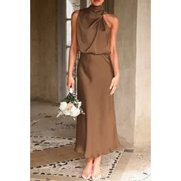 Elegant PRETTYGARDEN Summer Satin Dress for Women