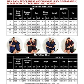 SWOMOG Couples Silk Satin Pajama Set for Ultimate Comfort