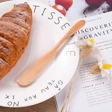 Miraclekoo Wood Butter Knife Set - Eco-Friendly & Elegant