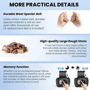 Professional Rock Tumbler – 3LB Capacity for All Ages