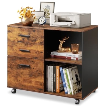 DEVAISE 3-Drawer Wood File Cabinet - Stylish & Functional Storage Solution