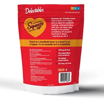 Hartz Delectables Squeeze Up Cat Treats for Adults & Seniors