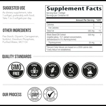 Black Seed Oil Capsules for Immunity & Digestive Health