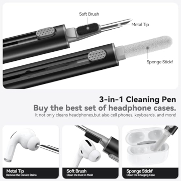 Ljusmicker AirPods Pro 3 Case with Cleaner Kit