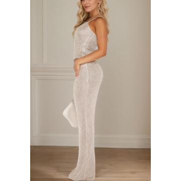 Naileksi Glitter Knit 2 Piece Set for Women Stylish Clubwear