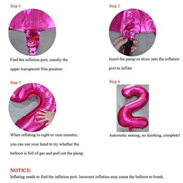 13 Balloon Number Pink 13 Foil Mylar Jumbo Giant Big Large 31 Balloons Number Sweet 13th 31st Birthday Party Anniversary Decorations Supplies for Girl Women Balloon 40 Inch
