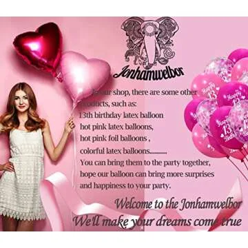 13 Balloon Number Pink 13 Foil Mylar Jumbo Giant Big Large 31 Balloons Number Sweet 13th 31st Birthday Party Anniversary Decorations Supplies for Girl Women Balloon 40 Inch