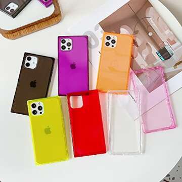 Cocomii - Rectangle Case Compatible with iPhone 13 Pro Max - Clear Transparent, Show Beauty, Women Girls Men, Protective Phone Case for iPhone 13 Pro Max 6.7 inch, Pink