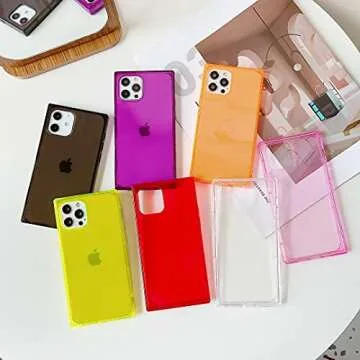 Cocomii - Rectangle Case Compatible with iPhone 13 Pro Max - Clear Transparent, Show Beauty, Women Girls Men, Protective Phone Case for iPhone 13 Pro Max 6.7 inch, Pink