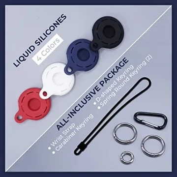 Durable Apple AirTag Holders 4 Pack for Easy Tracking