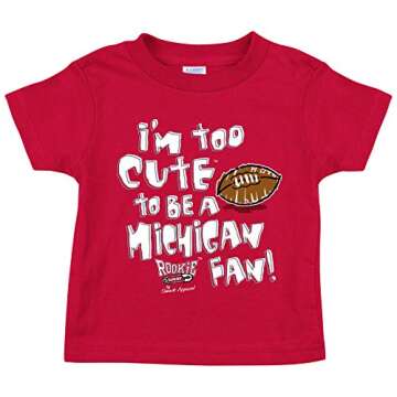 Ohio State Buckeyes Fans. Too Cute Red Toddler Tee (Toddler Tee, 2T)