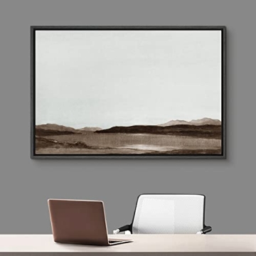 SIGNFORD Framed Canvas Wall Art - Stunning Mountain Landscape