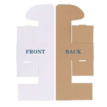 ZBEIVAN White Shipping Boxes - Sturdy & Stylish Packaging Solution