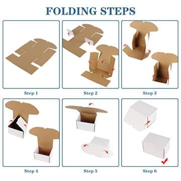 ZBEIVAN White Shipping Boxes - Sturdy & Stylish Packaging Solution