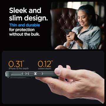 Spigen Optik Armor MagFit Designed for iPhone 15 Pro Case (2023) [Military-Grade Protection] Compatible with MagSafe - Abyss Green