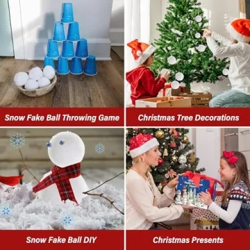 Homiar 50 Pack Soft Snow Toy Balls for Indoor Fun