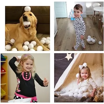 Homiar 50 Pack Soft Snow Toy Balls for Indoor Fun