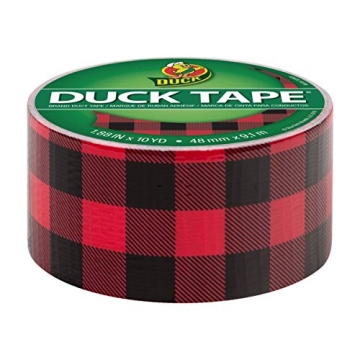 Duck Printed Duct Tape Red Buffalo Plaid 1.88" x 10Yds
