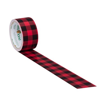 Duck Printed Duct Tape Red Buffalo Plaid 1.88" x 10Yds