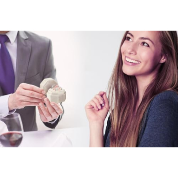 Luxurious MYEBIUAI Velvet Ring Box 3 Slots for Weddings