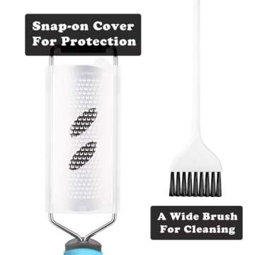 Chef Quality Zester Grater - Handheld Kitchen Rasp with Fine Hole Blade - Perfect for Cheese, Lemon,...