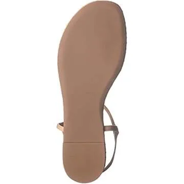 Tory Burch Women's Marion Quilted T-Strap Sandal (5.5 B(M) US, Light Oak)