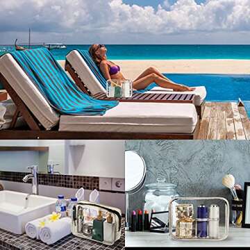 Ovenot Clear Makeup Bags - Perfect for Travel & Organization