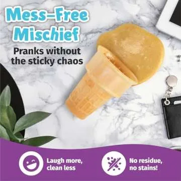 WOWMAZING WatchMePrank DIY Ice Cream Cone Prank Kit | Pranks for Kids | Novelty Gifts | Prank Kit for Kids | Fake Food | Prank Toys | Fake Ice Cream | Office Pranks | Crafts for Kids