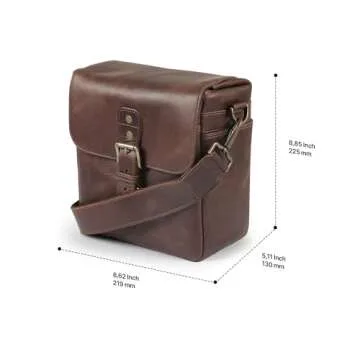 MegaGear Classic,Vintage,Crossbody, Brown