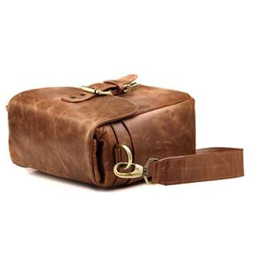 MegaGear Classic,Vintage,Crossbody, Brown