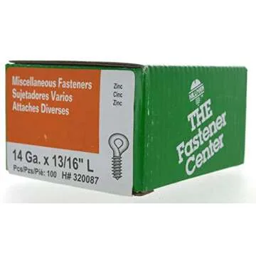 Hillman Zinc-Plated Screw Eyes for Craft & Home Projects