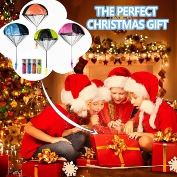 4PCS Outdoor Parachute Toy Set for Kids Enjoy Fun Flying