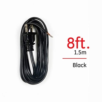GE Power Gear 8 Ft Lamp Cord for DIY Repair and Replacement