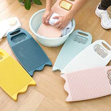Cansybil Non-Slip Laundry Washboard for Easy Hand Washing