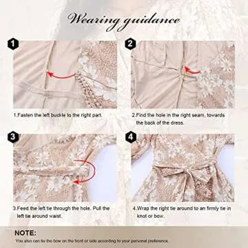 FARYSAYS Womens Lace Wrap Mini Dress for Every Occasion