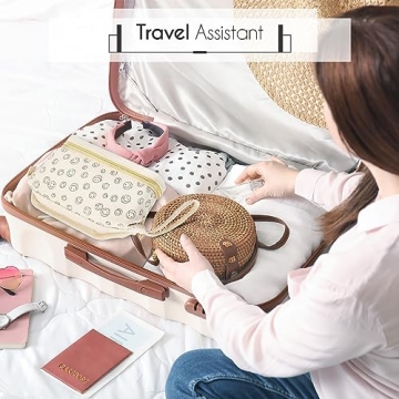 Travel Makeup Bag for Women - Stylish and Spacious Organizer