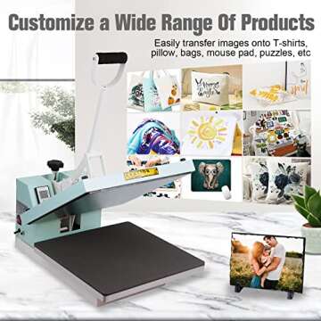 BetterSub 15x15 Heat Press Machine for T-Shirt Printing