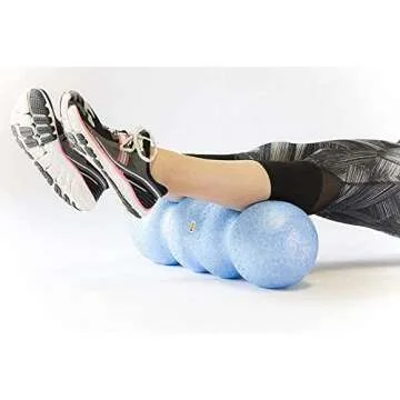Rollga: Standard Foam Roller (Medium Density Foam) + Activator Massage Ball | Self Massage & Trigger Point Release Muscle Roller + 3 surfaces in 1 Lacrosse Ball Alternative for Muscle Release.