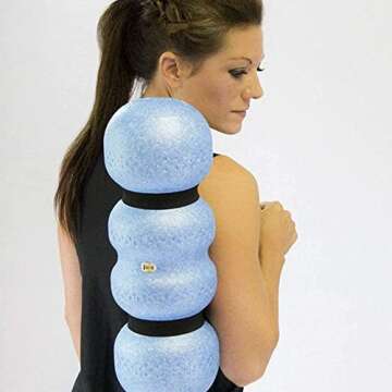 Rollga: Standard Foam Roller (Medium Density Foam) + Activator Massage Ball | Self Massage & Trigger Point Release Muscle Roller + 3 surfaces in 1 Lacrosse Ball Alternative for Muscle Release.
