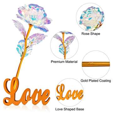 Mothers Day Mom Gifts from Daughter Son Husband, Mothers Day Mom Gifts for Mom Grandma Daughter Wife, Personalized Mother Day, Artificial Rose Flowers Birthday Gifts on Mother's Day Christmas