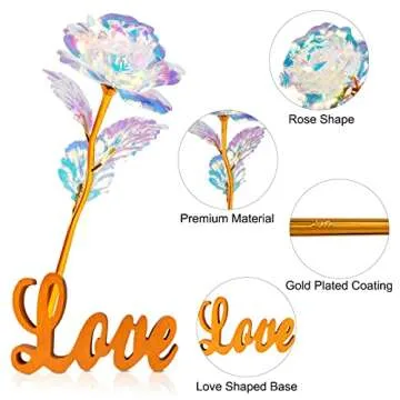 Mothers Day Mom Gifts from Daughter Son Husband, Mothers Day Mom Gifts for Mom Grandma Daughter Wife, Personalized Mother Day, Artificial Rose Flowers Birthday Gifts on Mother's Day Christmas