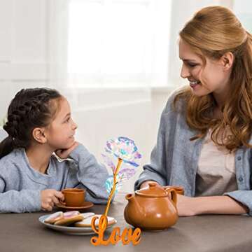 Mothers Day Mom Gifts from Daughter Son Husband, Mothers Day Mom Gifts for Mom Grandma Daughter Wife, Personalized Mother Day, Artificial Rose Flowers Birthday Gifts on Mother's Day Christmas