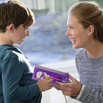 Mothers Day Mom Gifts from Daughter Son Husband, Mothers Day Mom Gifts for Mom Grandma Daughter Wife, Personalized Mother Day, Artificial Rose Flowers Birthday Gifts on Mother's Day Christmas