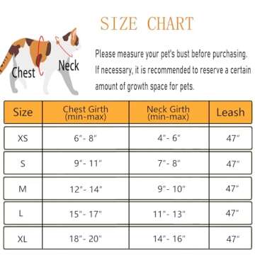Adjustable Escape Proof Cat Harness and Leash Set
