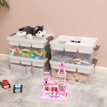 Citylife 17 QT Plastic Storage Box with Tray