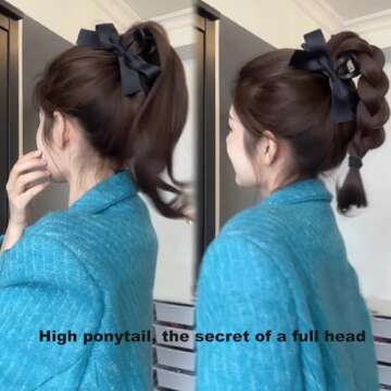 Stylish Agirlvct Bow Hair Clips - Elegant Satin Claw Clips