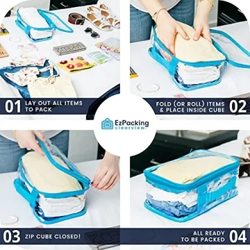 Small Clear Travel Packing Cube for Easy Organization